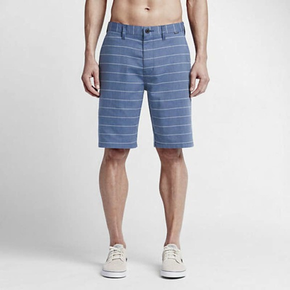 Short De Marche Homme Hurley Dri-FIT Porter 21 Rayé - Taille 30 Ou 32 - Neuf Avec étiquettes